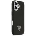 Púzdro Guess Grained Triangle Logo MagSafe pre iPhone 17 čierne