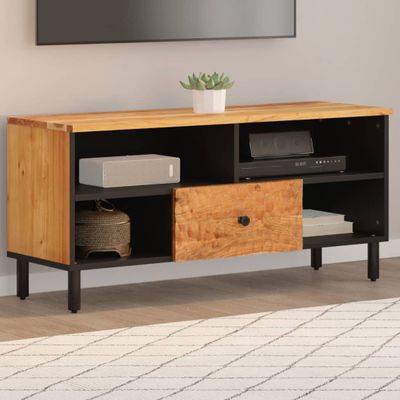 vidaXL TV skrinka 100x33x46 cm akáciový masív