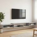 vidaXL Nástenný TV kabinet Nástenná montáž Betónovo sivá
