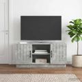 vidaXL TV skrinka Betónovo sivá 102 x 34,5 x 47 cm Kompozitné drevo