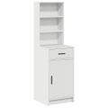 vidaXL Highboard Biela 41 x 40 x 135 cm Kompozitné drevo