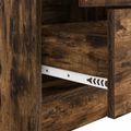 vidaXL Highboard so zásuvkou Dymová dub 45,5 x 34 x 127 cm