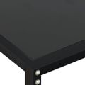 vidaXL Konzolový stolík čierny 180x35x75,5 cm tvrdené sklo
