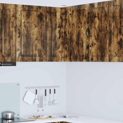 vidaXL Dvierka na umývačku Kalmar Dymová dub 57 x 57 x 80 cm