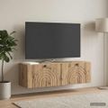 vidaXL Nástenná TV skrinka 98 x 31 x 30 cm Dub artisan