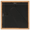 vidaXL 3D fotorámiky 3 ks dubové 28x28 cm na 20x20 cm obrázok