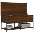 vidaXL Úložná lavička hnedý dub 100x42,5x47 cm kompozitné drevo