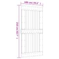 vidaXL Posuvné dvere Prírodná a biela 100 x 210 cm