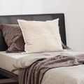 vidaXL Vankúš s vankúšom Biela 70 x 50 x 20 cm Polyester
