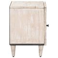 vidaXL Nočný stolík 2 ks Biela 40 x 33,5 x 46 cm Masívne mango drevo