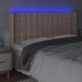 VidaXL Čelo postele kapučínové 183x16x118/128 cm umelá koža