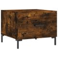 vidaXL Konferenčné stolíky 2 ks dymový dub 50x50x40cm kompozitné drevo