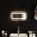 vidaXL LED kúpeľňové zrkadlo 40x20 cm