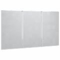vidaXL Magnetická biela tabuľa skladacia 120x80x1,7 cm hliník