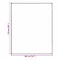 vidaXL Koberec do stanu Svetlosivá 200 x 250 cm Polyetylén