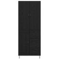 vidaXL Highboard 2 ks Čierny dub 69,5 x 34 x 180 cm Kompozitné drevo
