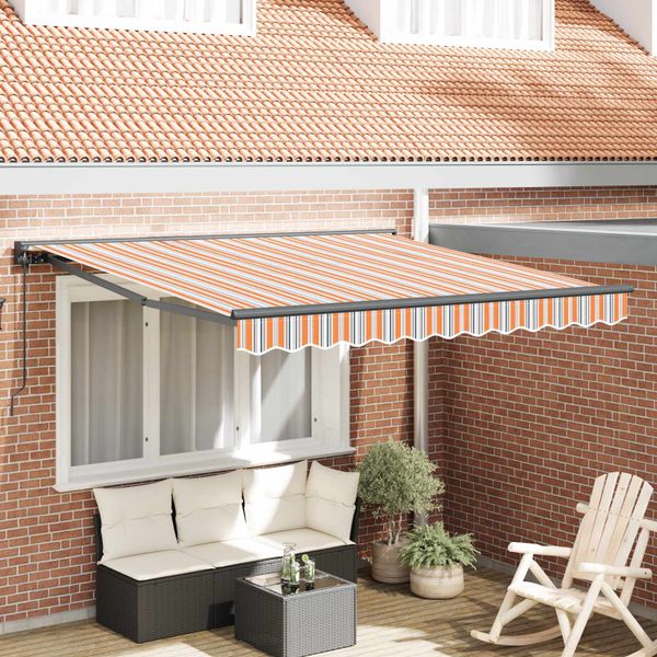 vidaXL Rám markízy Modrá a Oranžová 300 x 250 cm