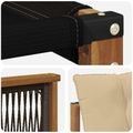 vidaXL Záhradná súprava gaučov 3 ks Prírodná a béžová