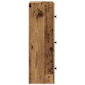 vidaXL Knižnica staré drevo 40x24x77 cm kompozitné drevo
