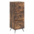 vidaXL Zásuvkový kabinet Dymový dub 33 x 34,5 x 90 cm Kompozitné drevo