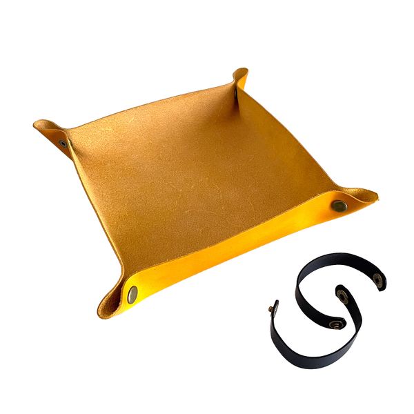 Kožený rolovací Dice Tray farebný