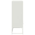 vidaXL Vysoká skrinka biela 68x39x111,5 oceľ