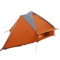 vidaXL Teepee stan pre 6 osôb 6 osoba Šedá a oranžová