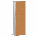 vidaXL CD Skrinka Sivý Sonoma 33 x 23,5 x 97,5 cm Kompozitné drevo
