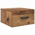 vidaXL Nočný stolík Staré drevo 35 x 35 x 20 cm Kompozitné drevo