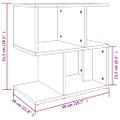 vidaXL Nočné stolíky 2ks sivý dub sonoma 50x30x51,5cm spracované drevo