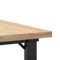 vidaXL Konferenčný stolík v tvare O 70x70x40,5 cm borovica a oceľ
