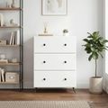 vidaXL Zásuvkový kabinet Biela 66 x 34,5 x 90 cm Kompozitné drevo