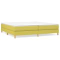 vidaXL Posteľný rám s boxspringom zelená 200x200 cm látka