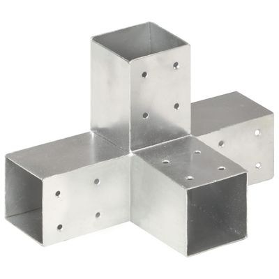 vidaXL Trámová spojka v tvare X 71x71 mm pozinkovaný kov