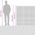 vidaXL Zvarené pletivo s podperami 25 x 1,4 m Pozinkovaná oceľ