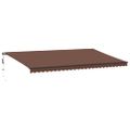 vidaXL Automaticky zaťahovacia markíza hnedá 600x350 cm