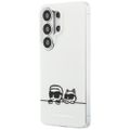 Puzdro Karl Lagerfeld IML Peekaboo Karl&Choupette MagSafe pre Samsung Galaxy S26 Ultra transparentné