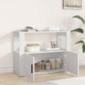 vidaXL Komoda biela 80x30x60 cm spracované drevo