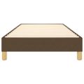 vidaXL Posteľný rám s boxspringom tmavohnedá 100x200 cm látka