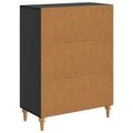 vidaXL Servírovacia skriňa Čierna 66 x 34,5 x 90 cm Kompozitné drevo