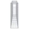 vidaXL Oblúkové gabiónové koše 6ks 400x30x100/120cm pozinkované železo