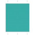 vidaXL Plisovaná roleta petrolejovo zelená 105x100 cm šírka látky 104,4 cm polyester