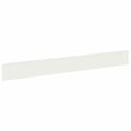 vidaXL Obrubník trávnika 20 ks 100 x 12 cm Oceľ Biela