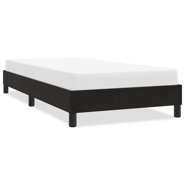 vidaXL Rám postele bez matraca Čierna 100x220 cm Zamat