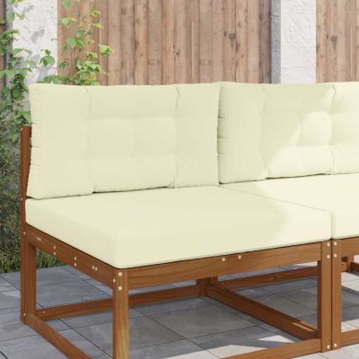 vidaXL Vankúš na vonkajšiu pohovku 2 pcs Krémová Polyester
