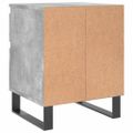 vidaXL Nočné stolíky 2 ks betónové sivé 40x35x50 cm kompozitné drevo