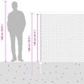 vidaXL Sieťový plot s stĺpom 10 x 1,4 m PVC potiahnutá oceľ Zelená