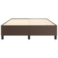 vidaXL Posteľný rám s boxspringom hnedý 140x200 cm umelá koža