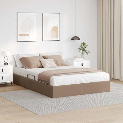 vidaXL Otomanový posteľný rám Kapsulín 140 x 190 cm Umelá koža