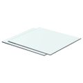 vidaXL Poličky 2 ks panel z priehľadného skla 40x30 cm